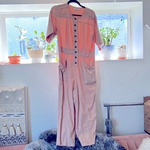 Size 2 (S/M) pink Madewell summer jumpsuit!